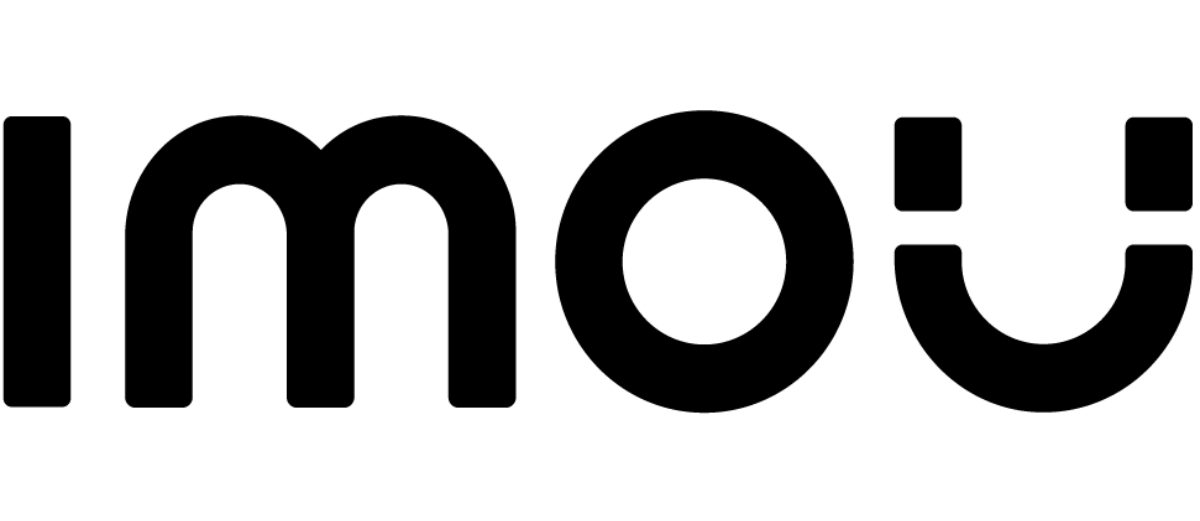 Schwarzes Logo mit dem Wort 'imou' in Großbuchstaben.