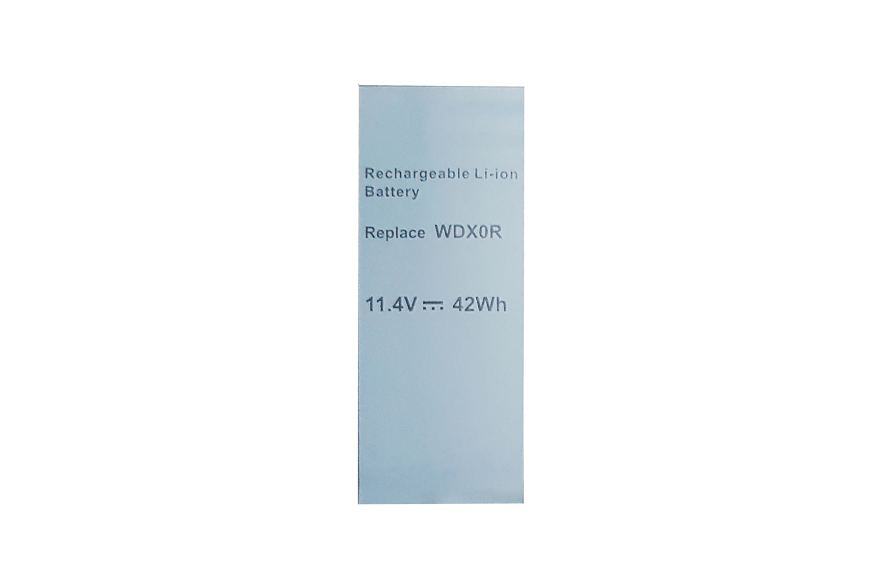 Wiederaufladbarer Li-Ionen-Akku, Modell WDX0R, 11,4 V, 42 Wh.