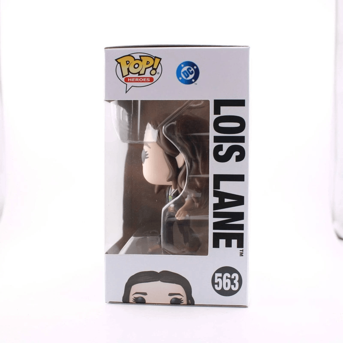 Figura Funko Pop! Lois Lane en su embalaje original con logo DC Comics.