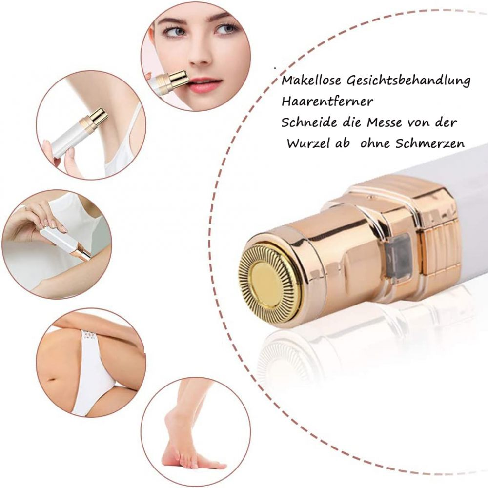 Ein Präzisionstrimmer für Gesicht, Achseln, Arme, Bikinizone und Beine.