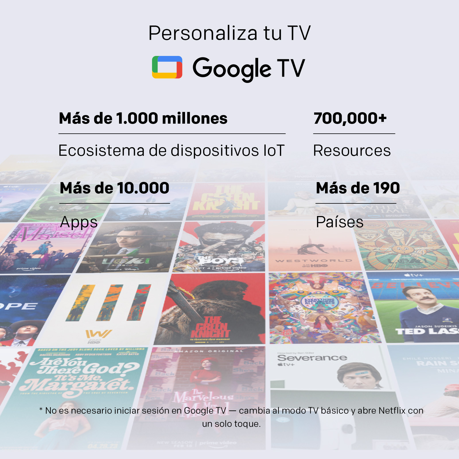 Google TV: Personaliza tu TV con más de 1.000 millones de apps, dispositivos IoT y recursos.