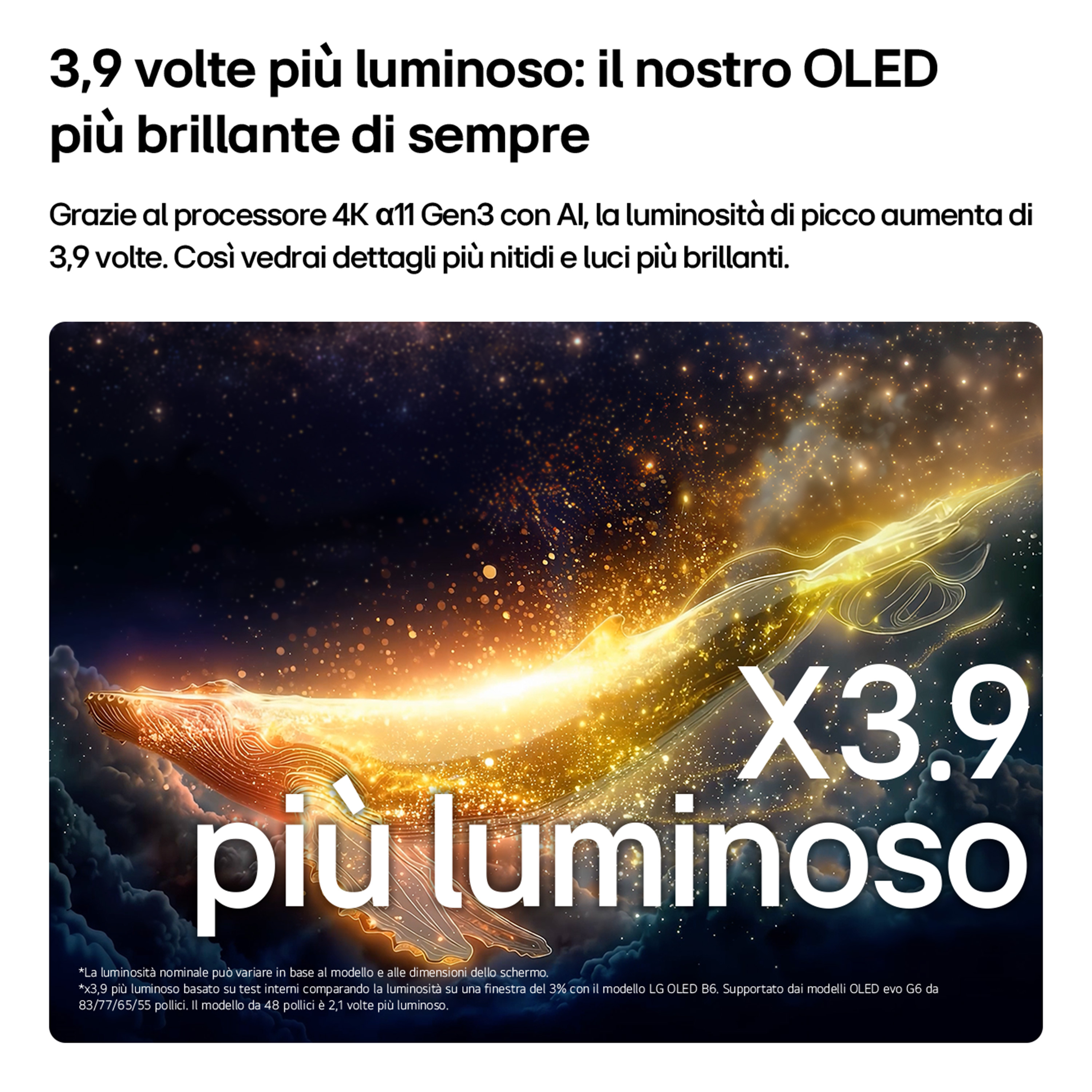 Una creatura luminosa simile a una balena vola in un cielo stellato.