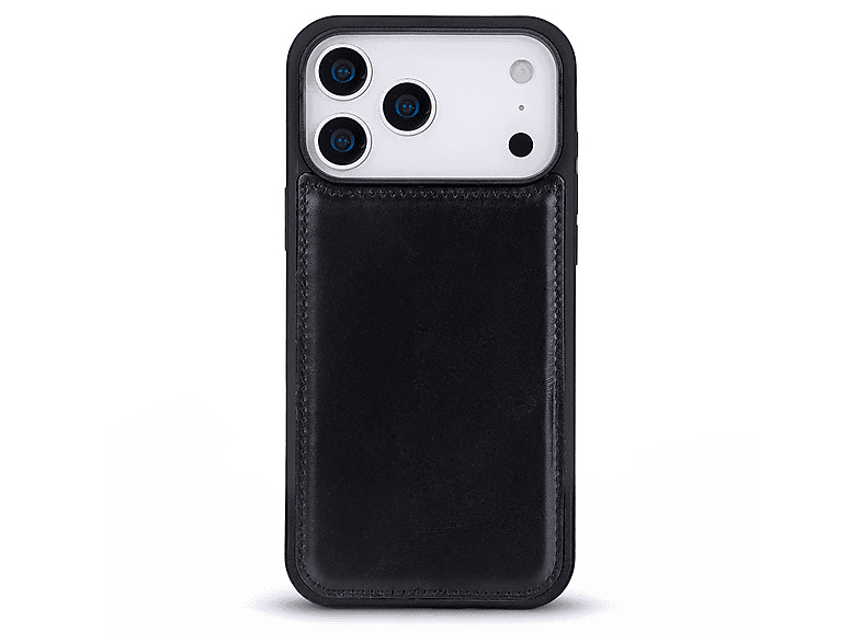 BLOOMINBAG BloomCase Mono Obsidian Apple iPhone 17 Pro (6.3") Uyumlu Hakiki Deri MagSafe Telefon Kılıfı Siyah