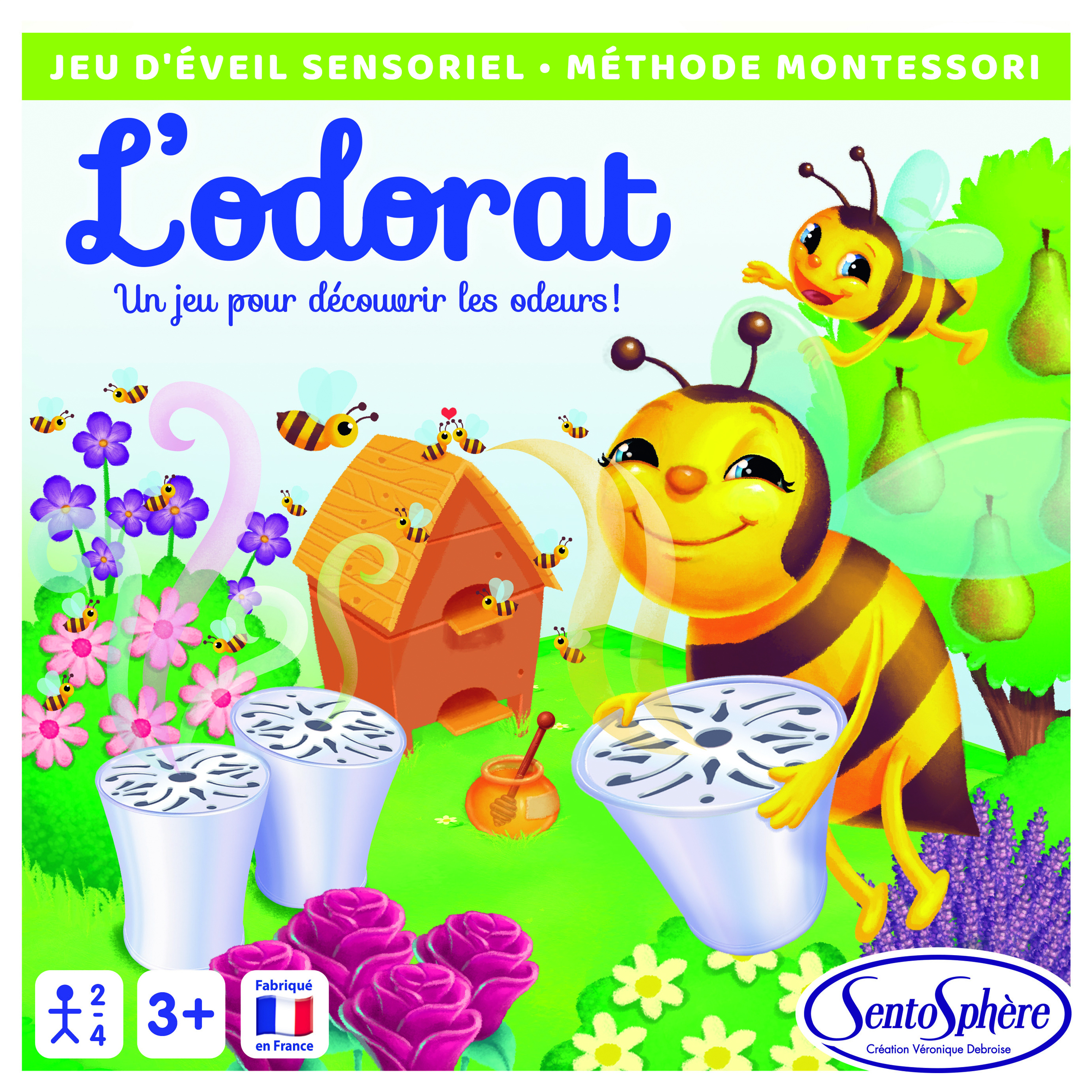Ein Spiel mit Bienen, Blumen, Beeren und Duftgläsern. Für Kinder ab 3 Jahren.