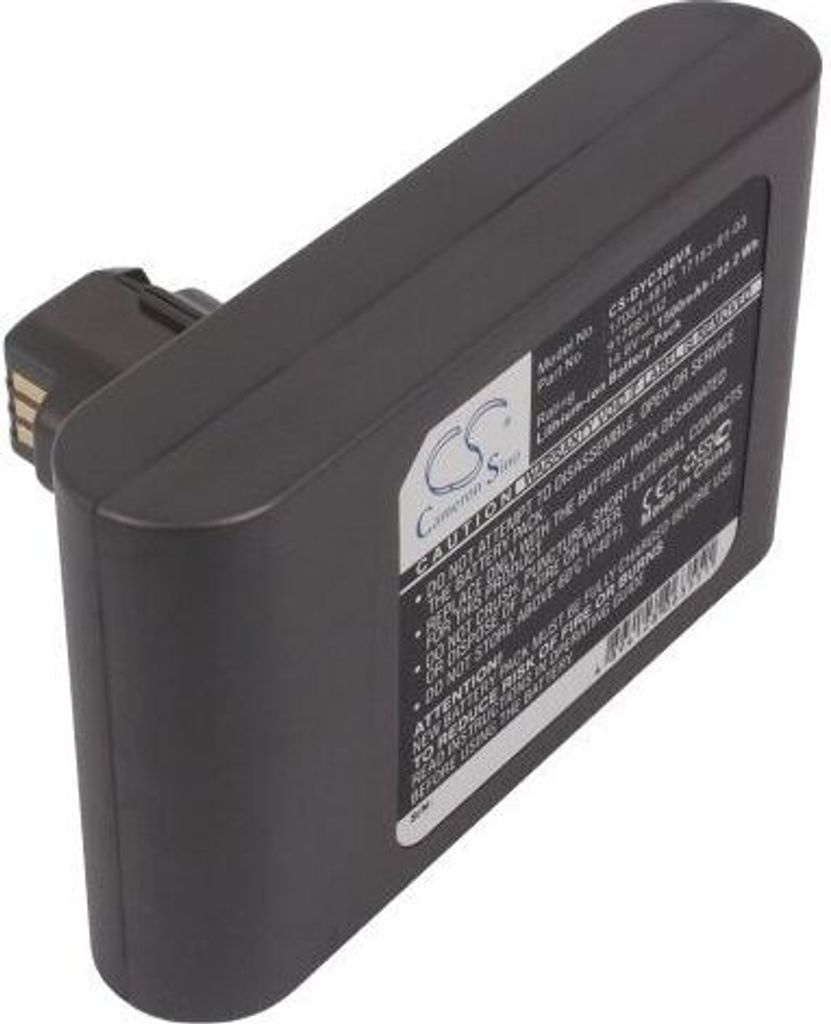 Grauer Lithium-Ionen-Akku mit einem Stecker an der Seite.