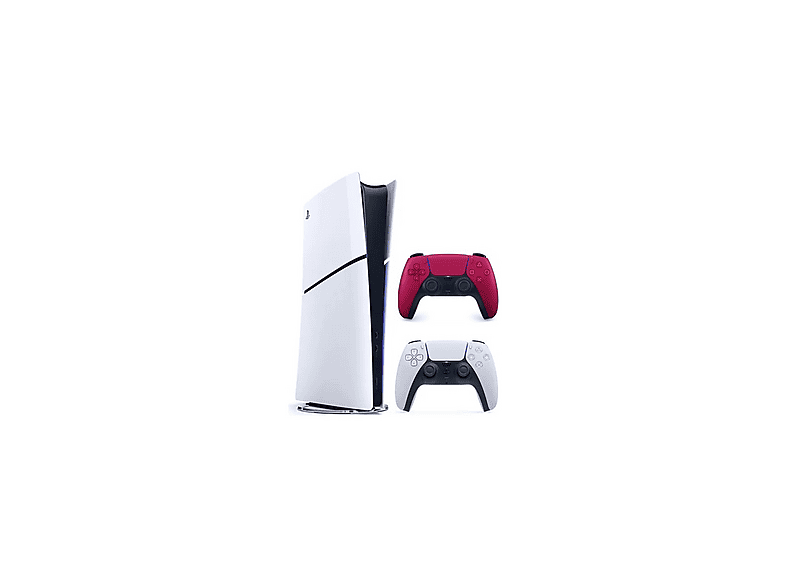 SONY Playstation 5 Slim Dijital Edition +2. Kırmızı Dualsense Oyun Konsolu Beyaz