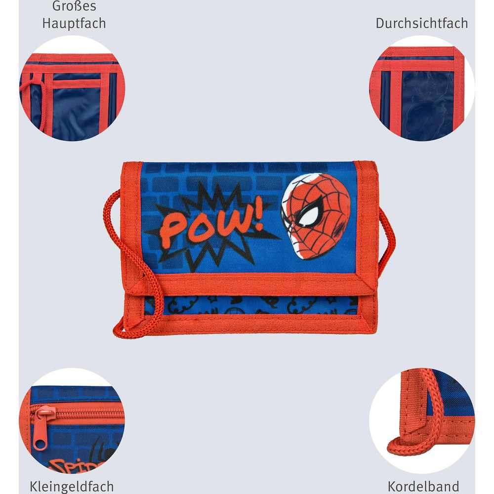 Blau-rote Spiderman-Geldbörse mit 
