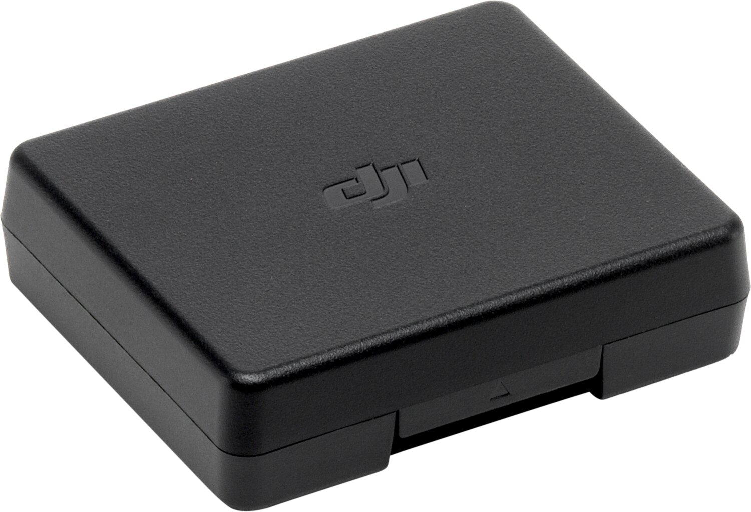 Scatola rettangolare nera con logo DJI.