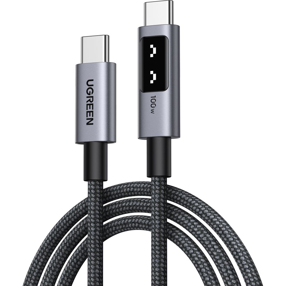 Un cavo di ricarica UGREEN USB-C a USB-C da 100W.