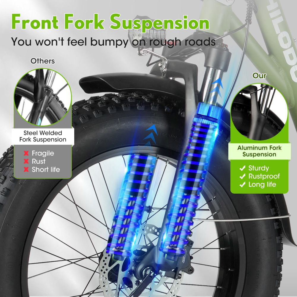 Suspensión de horquilla de bicicleta: aluminio vs. acero, destacando los beneficios del aluminio.