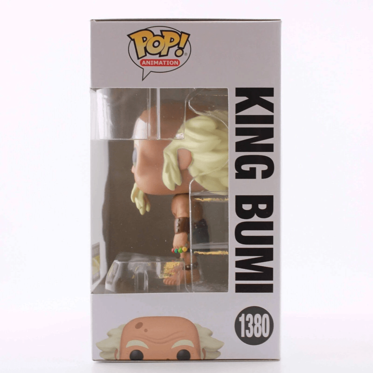 Figura Funko Pop del Rey Bumi en caja con logo y número 1380.
