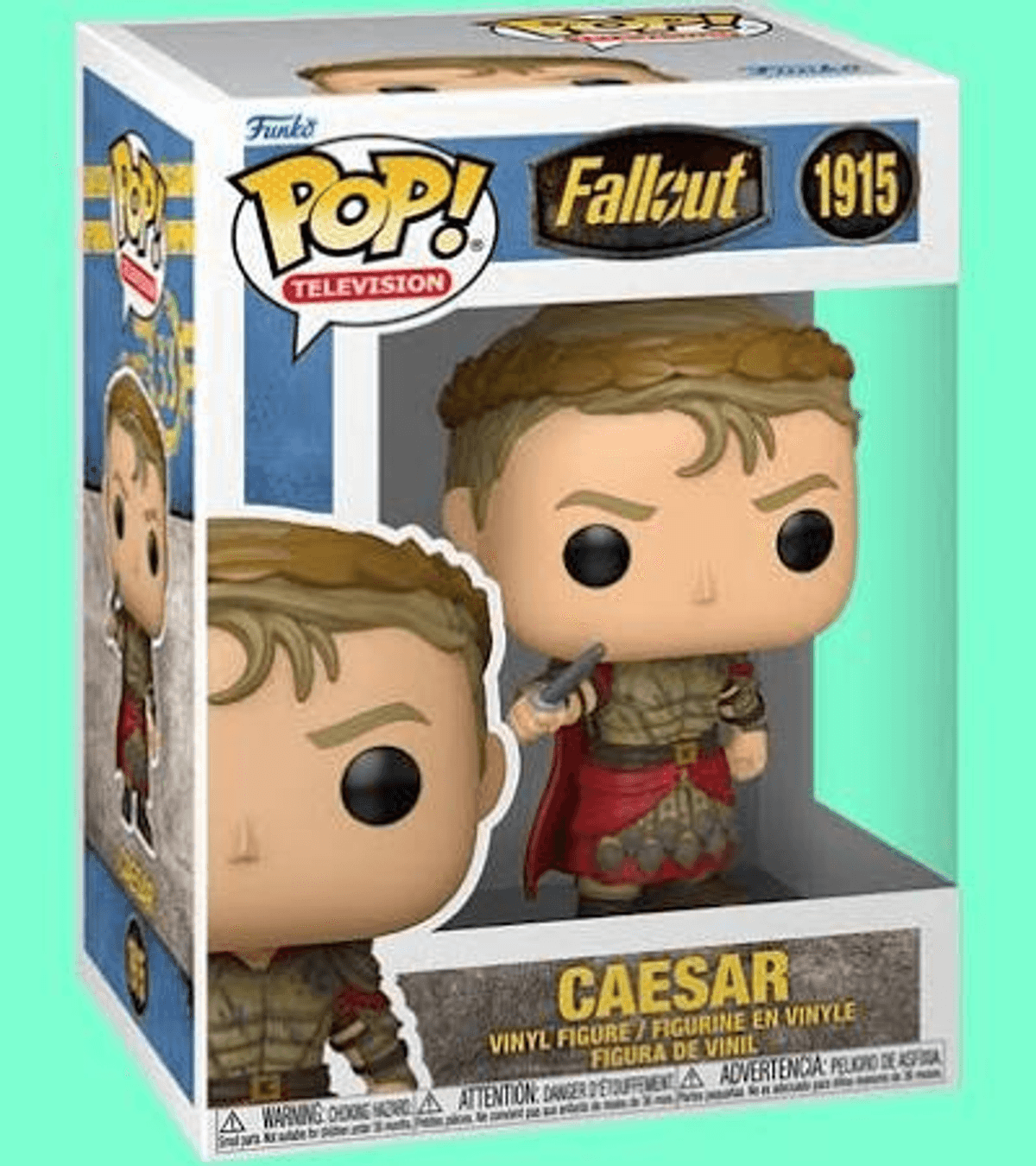 Figura de vinilo Funko Pop! de Caesar de Fallout en caja.