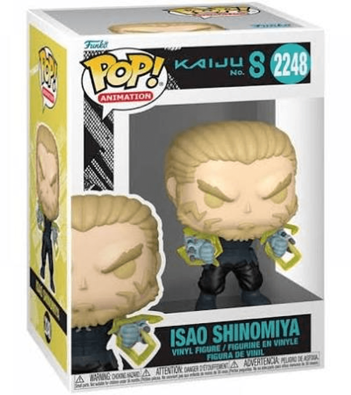Figura Funko Pop! de Isao Shinomiya de Kaiju S 2248 en su caja.