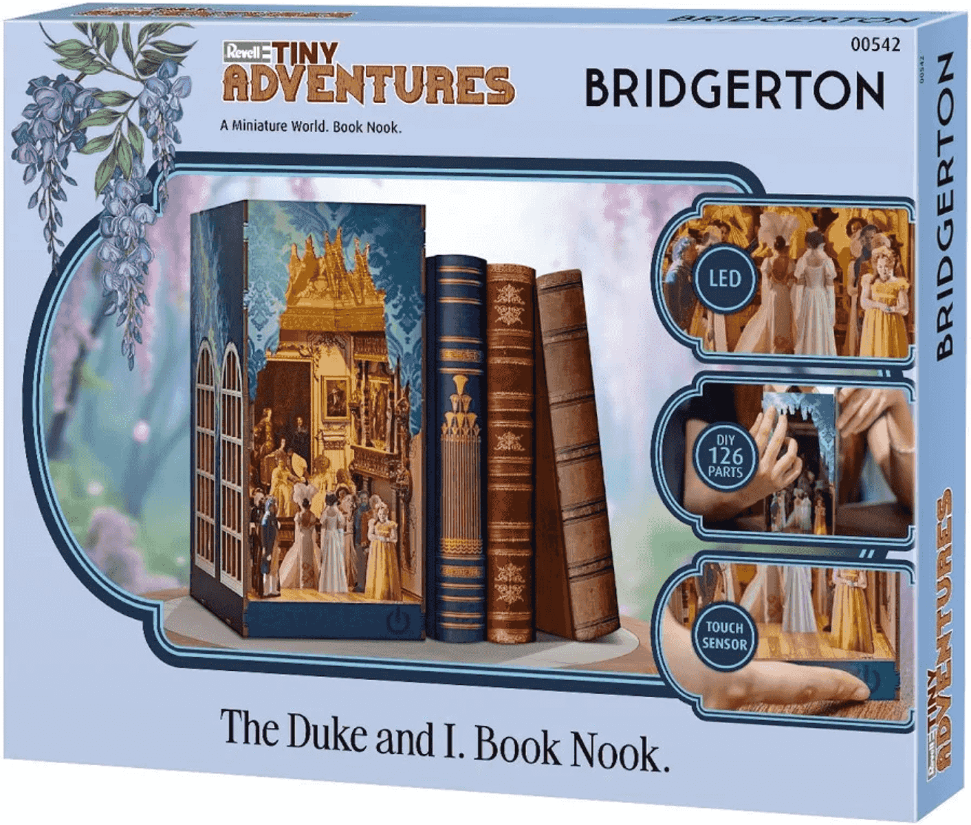 Kit de bricolaje Revell Bridgerton Book Nook con LED y sensor táctil.