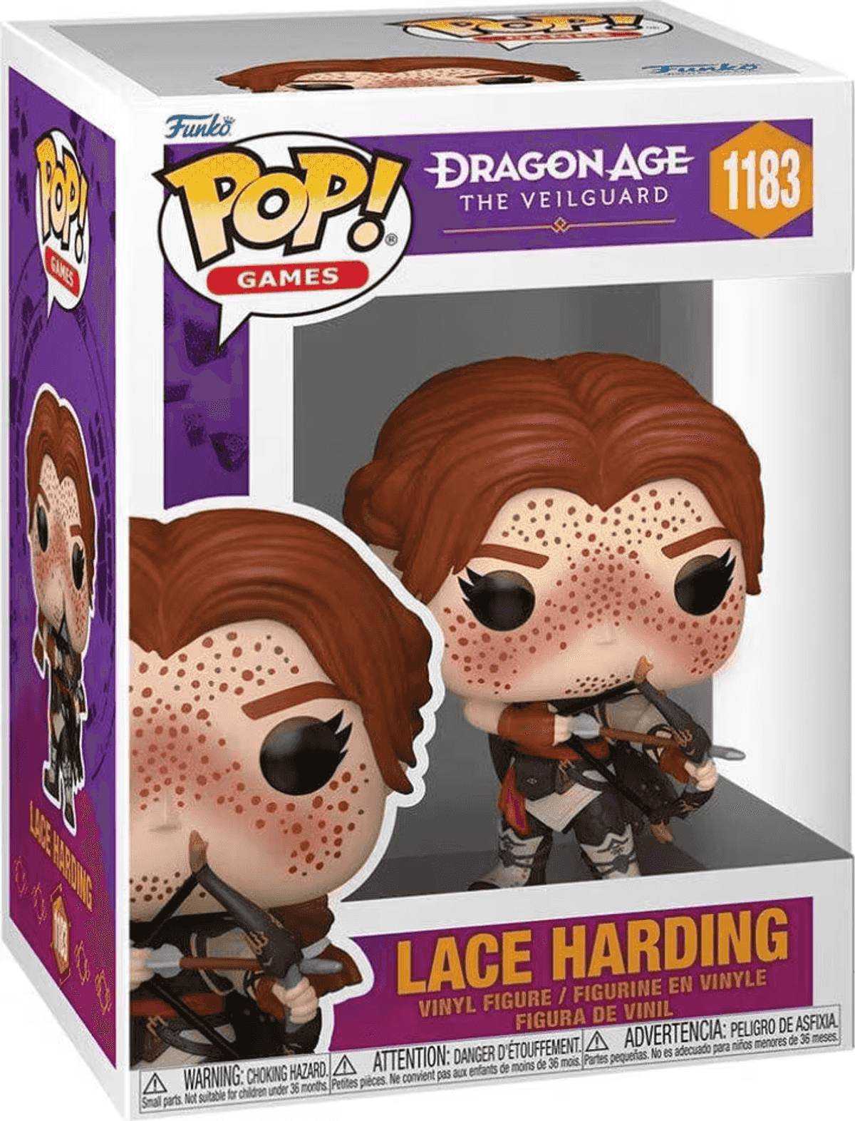 Figura Funko Pop! de vinilo de Lace Harding de Dragon Age, con ballesta.