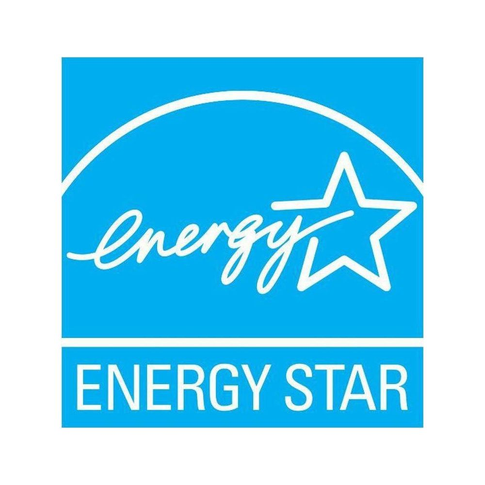 Logo Energy Star sur fond bleu avec inscription blanche.