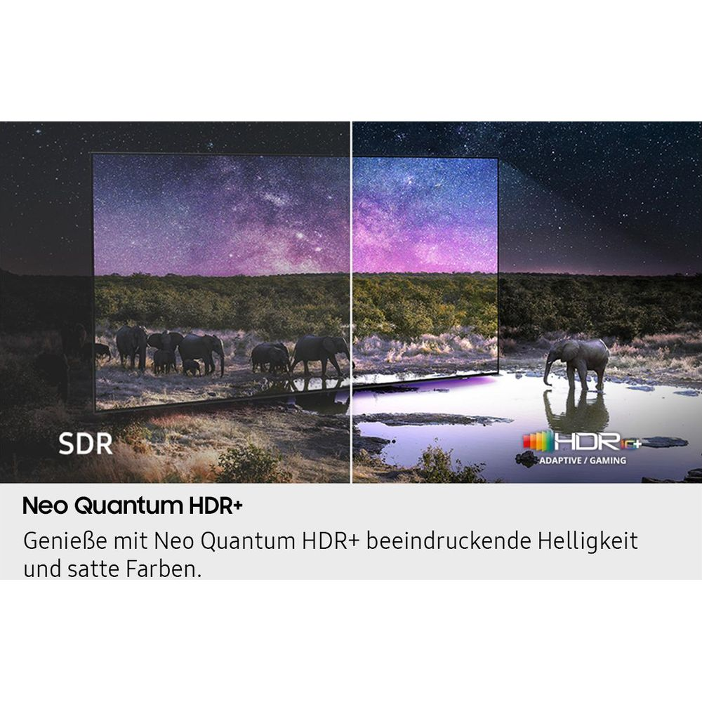 Confronto di immagini SDR e HDR+ con elefanti e cielo stellato.