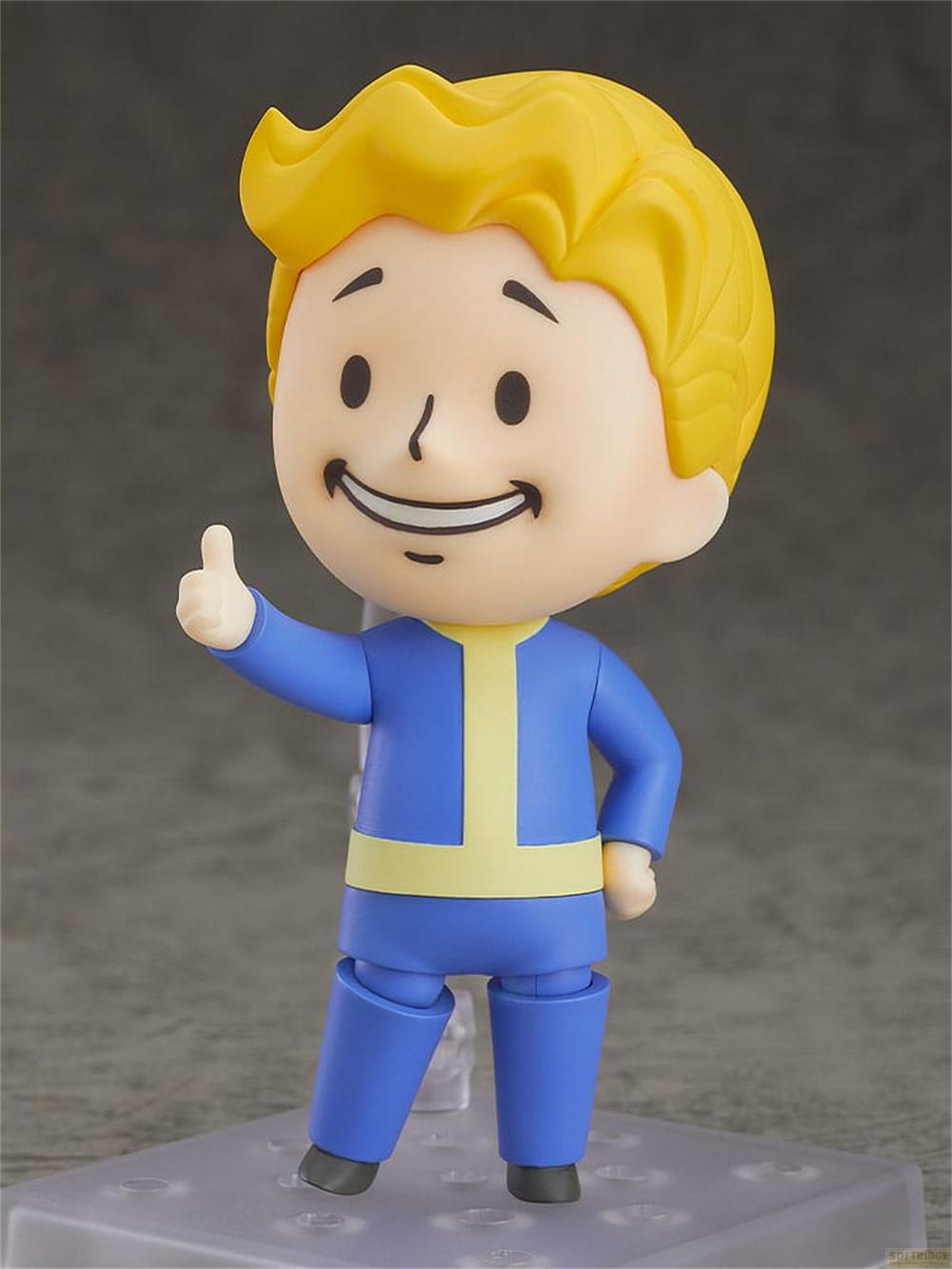 Eine stilisierte Figur in blauer Kleidung mit gelben Akzenten, die den Daumen hebt.