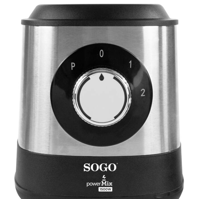 Un frullatore Sogo Power Mix da 1500W con selettore di velocità.