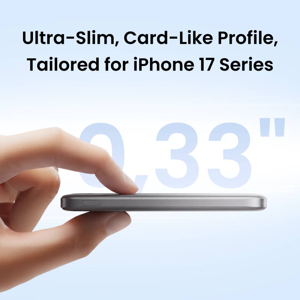 Profil ultra-mince, semblable à une carte, épaisseur de 0,33 pouces, pour iPhone 17.