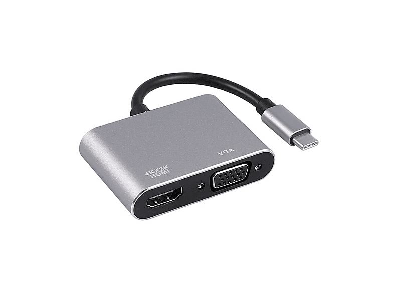 WINEX MOBILE HC10 2'si 1 Arada Type-C to 4K HDMI + VGA Çevirici Dönüştürücü Adaptör