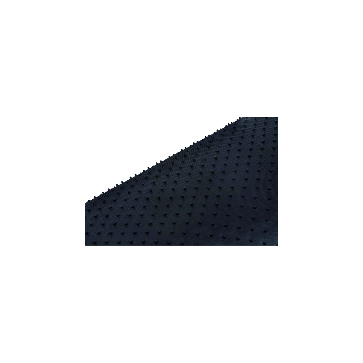 Dark blue fabric with regular, small bumps.