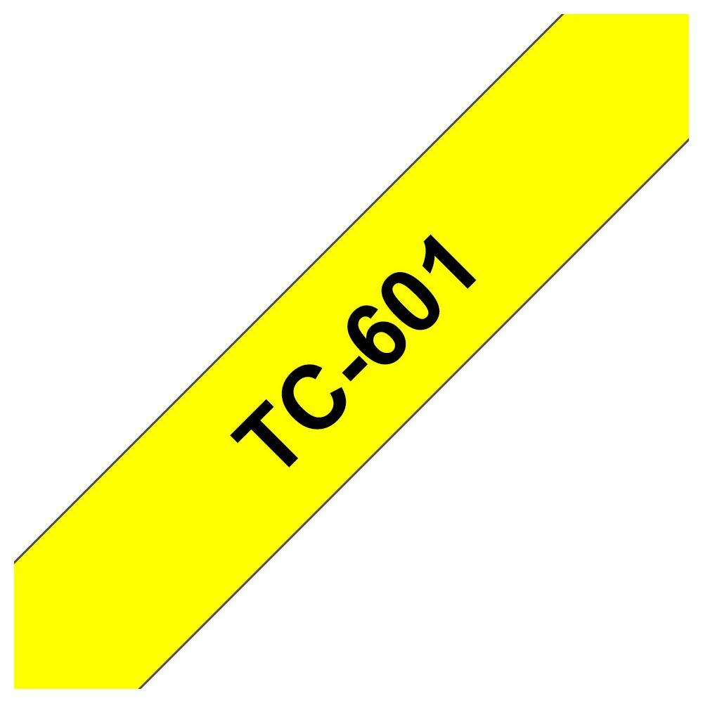 Ein gelbes Band mit der Aufschrift TC-601 auf schwarzem Text.