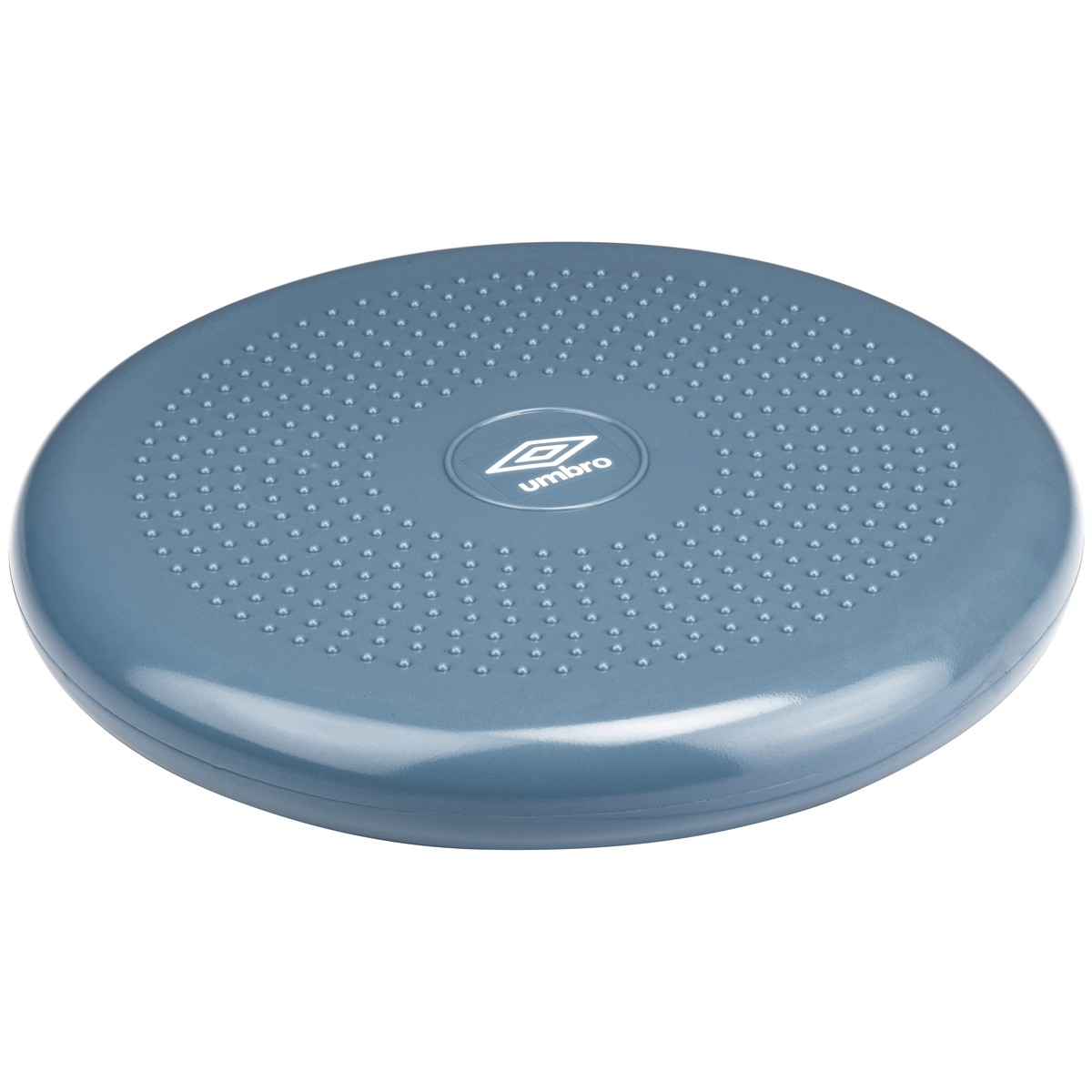 Un trainer di equilibrio Umbro blu con bottoni e logo.