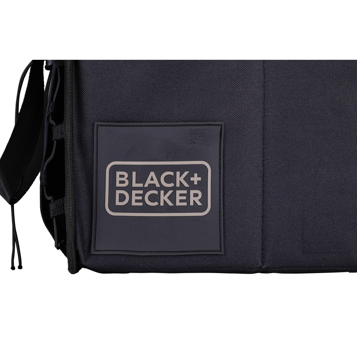 Black bag with the BLACK+DECKER logo.