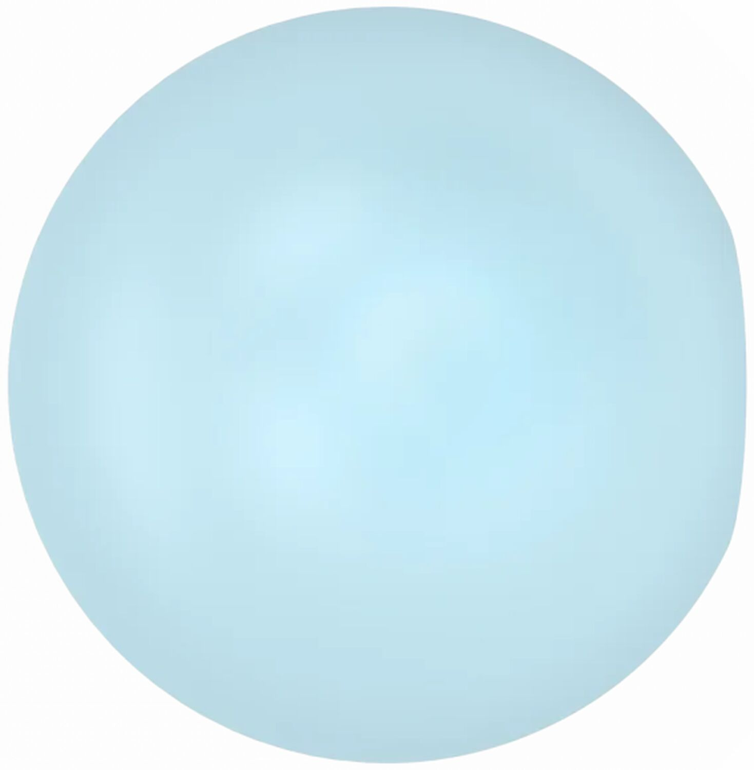Een lichtblauwe cirkel op een witte achtergrond.