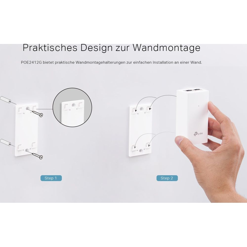 Beyaz bir cihazın vidalar ve braket ile duvara montaj talimatları.