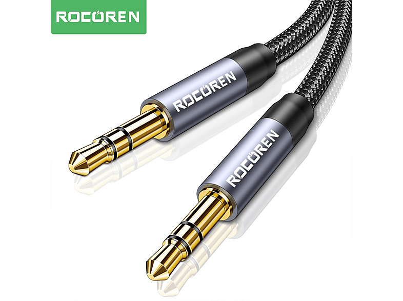 ROCOREN 3.5 mm Hi-Fi TRS AUX 5 Metre Ses Kablosu