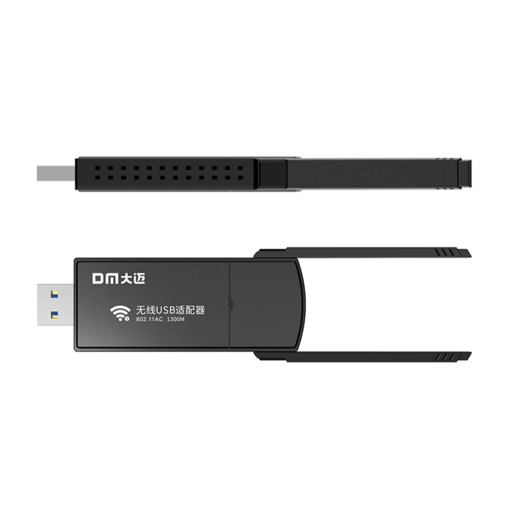 İki siyah USB Wi-Fi adaptörü. Biri uzatılmış, biri görünür metinli.