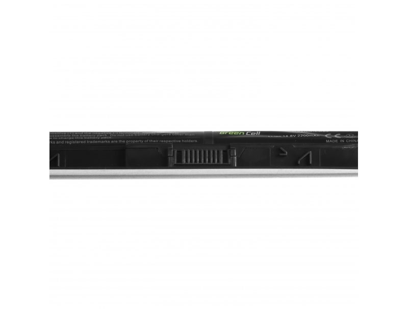 Czarna bateria do laptopa z logo "Green Cell", 14,8V 2200mAh, Made in China.