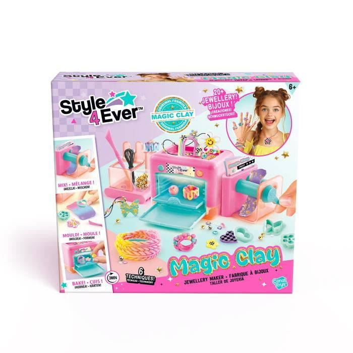 Set de Joyería Magic Clay Style 4 Ever con horno y accesorios. Para mayores de 6 años.