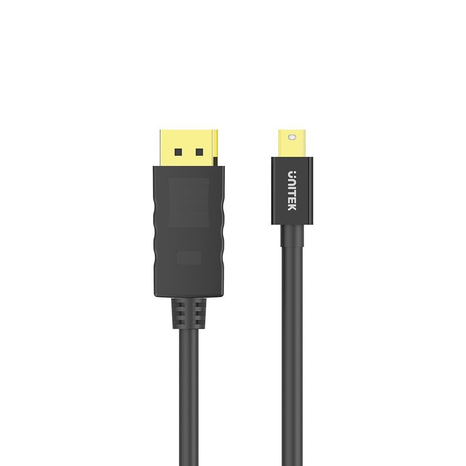 A black HDMI cable and a black DisplayPort cable side-by-side.