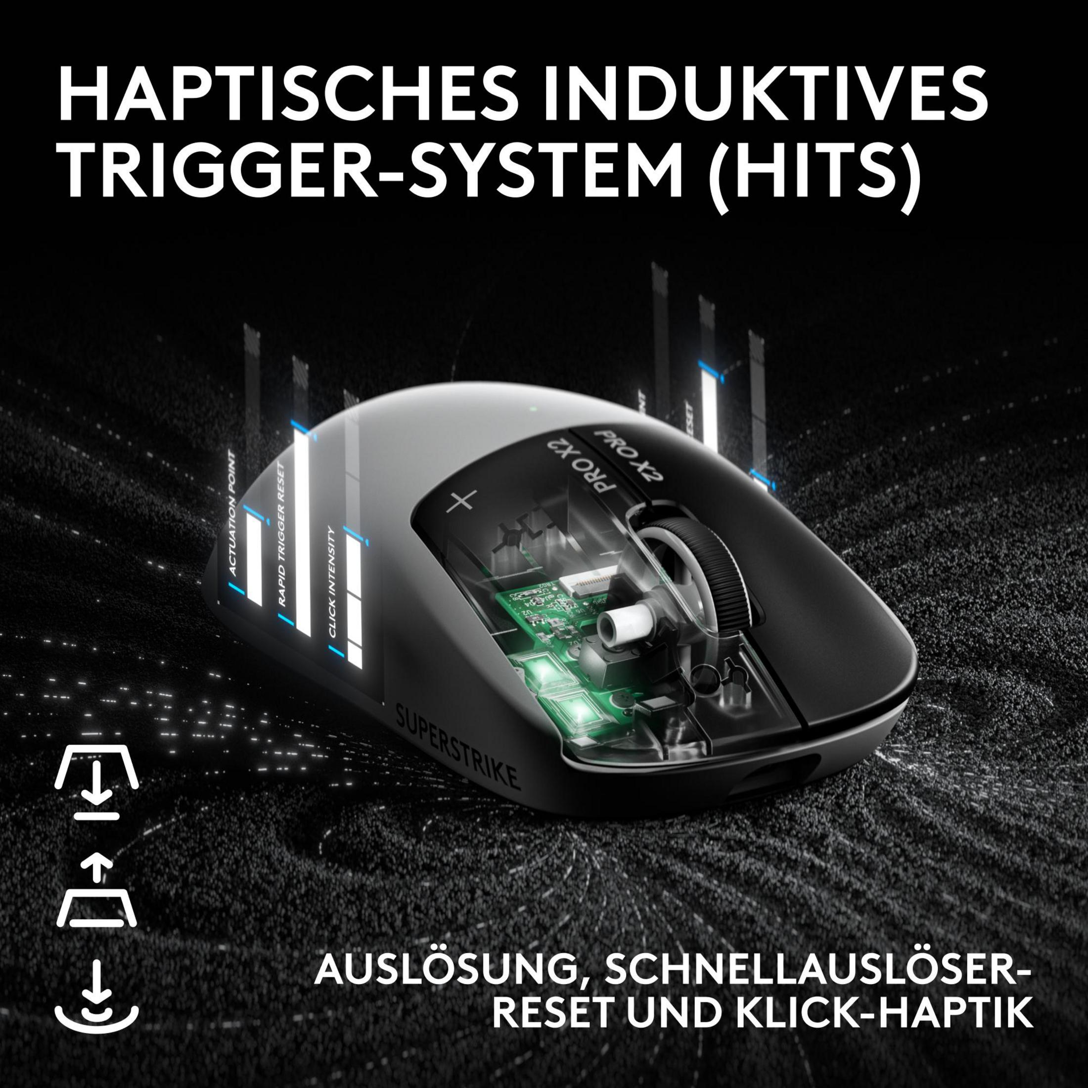 Mouse da gaming con scocca aperta che mostra i componenti interni. Sistema aptico.