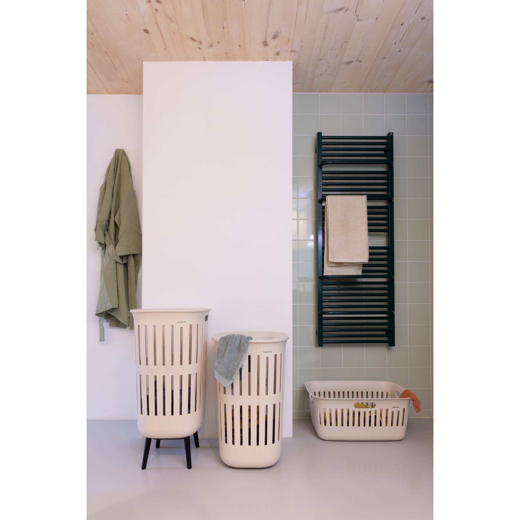 Brabantia Collect-It Laundry Basket 55L, set of 2 -