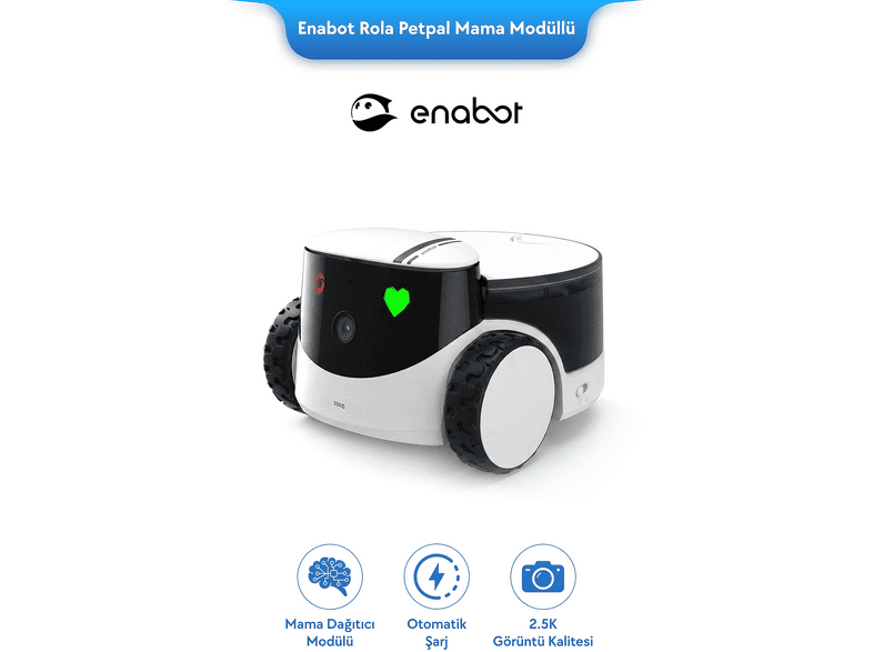 ENABOT PetPal Mobil AI Evcil Hayvan Robotu & Akıllı Bakım Asistanı