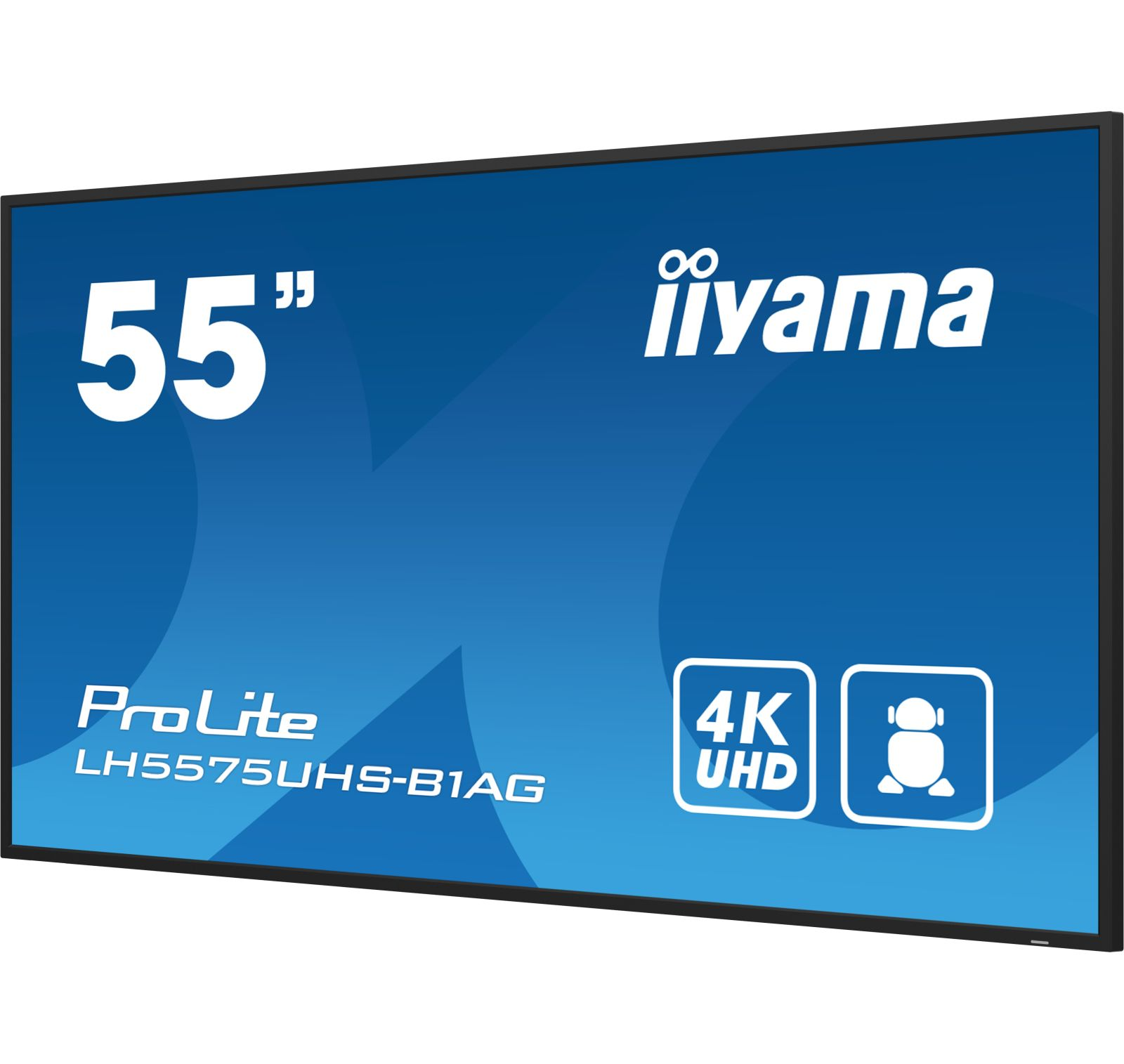 IIYAMA LH5575UHSB1AG MONITOR, 55 ", UHD 4K, 3840 x 2160 pixel, tempo di risposta 8 ms, refresh rate 60 Hz