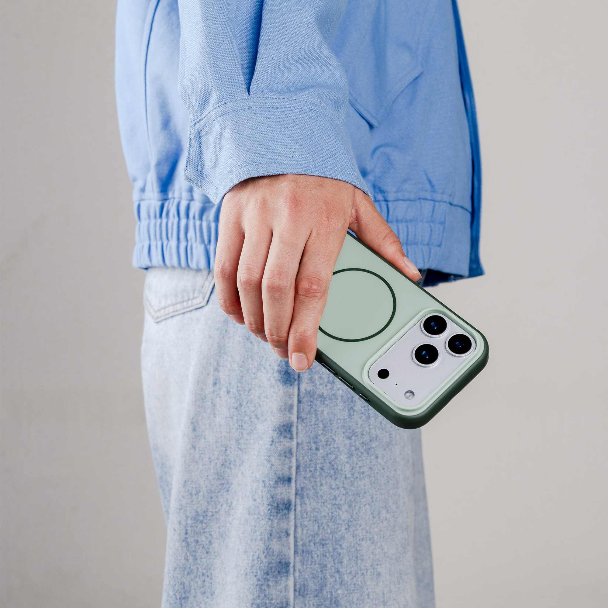 IMOSHION Color Backcover met Thin MagSafe Ring - Geschikt voor Google Pixel 10 / 10 Pro - Telefoonhoesje voor Google Google Pixel 10/Google Pixel 10 Pro Donkergroen