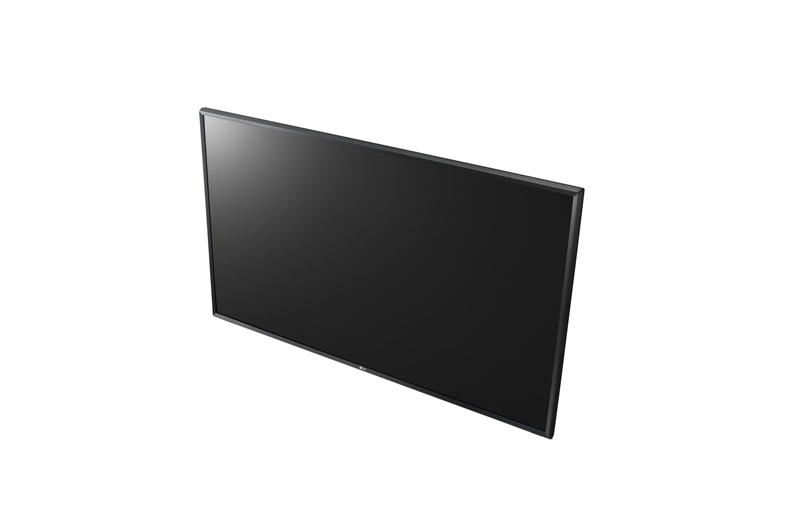 Un monitor a schermo piatto nero con cornice sottile, isolato su sfondo bianco.