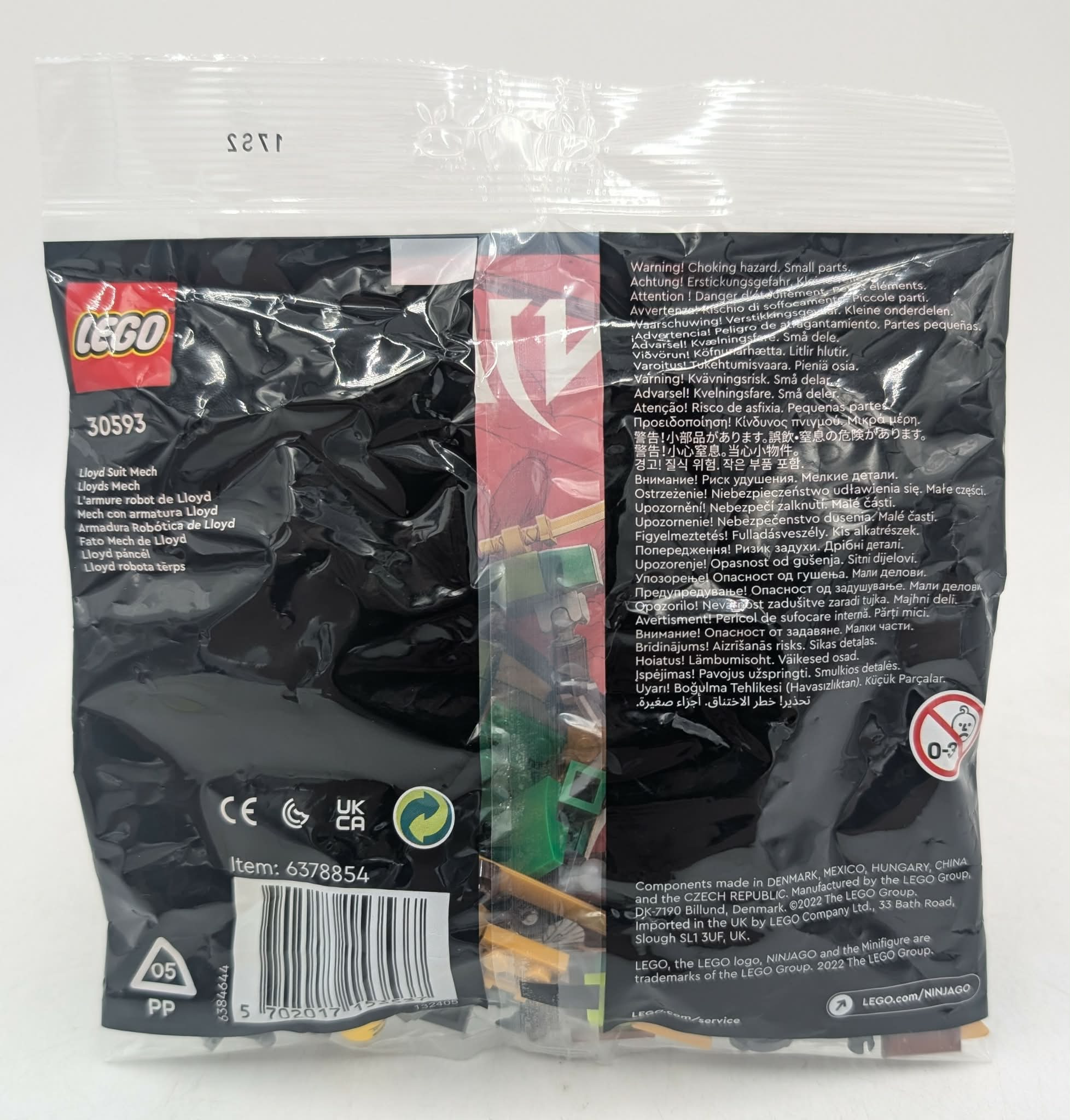 Küçük parçalı LEGO torbası, ürün no 30593, Lloyd Suit Mech.