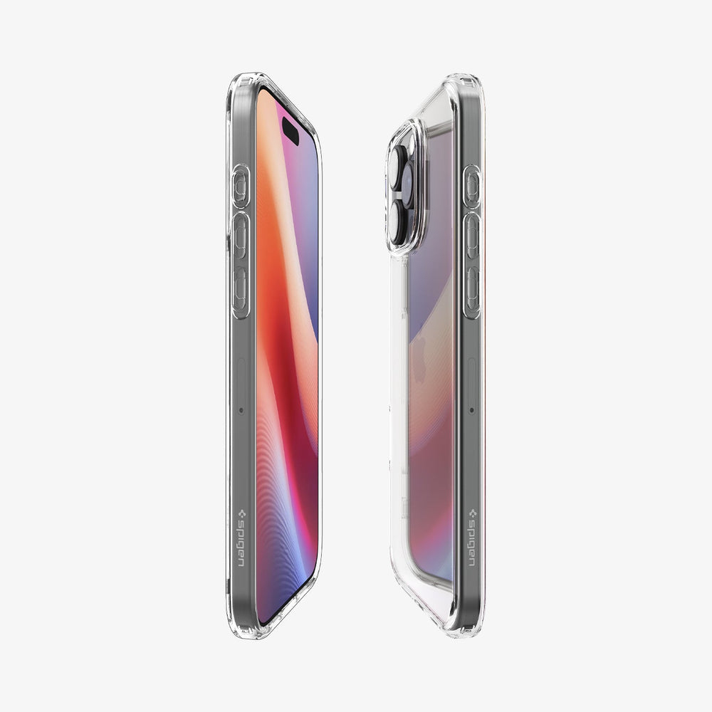 Due custodie trasparenti per telefono una accanto all'altra.