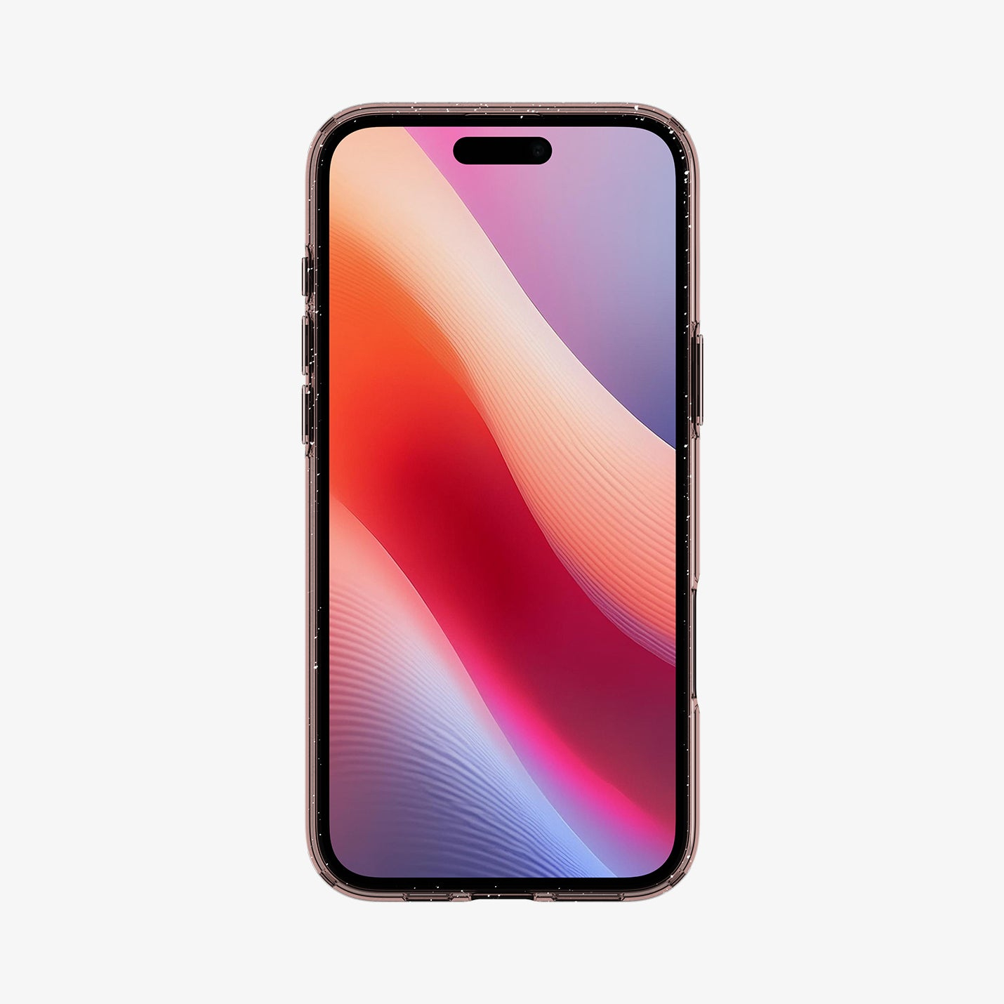Uno smartphone elegante con uno sfondo astratto colorato sullo schermo.
