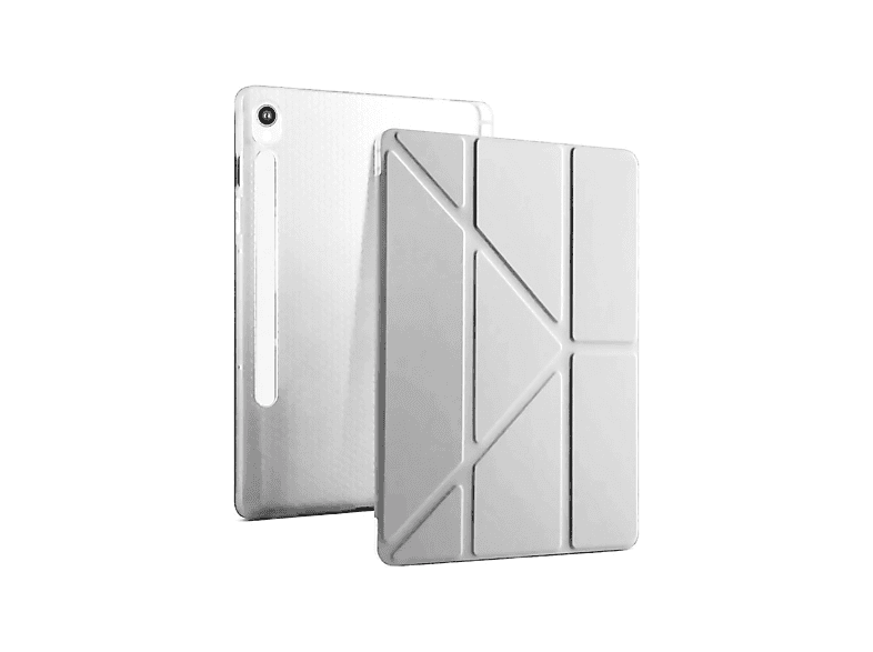 NEWFACE Kalemlikli Mars Samsung Galaxy Tab S10 FE Plus 13.1 Uyumlu Tablet Kılıfı Gri