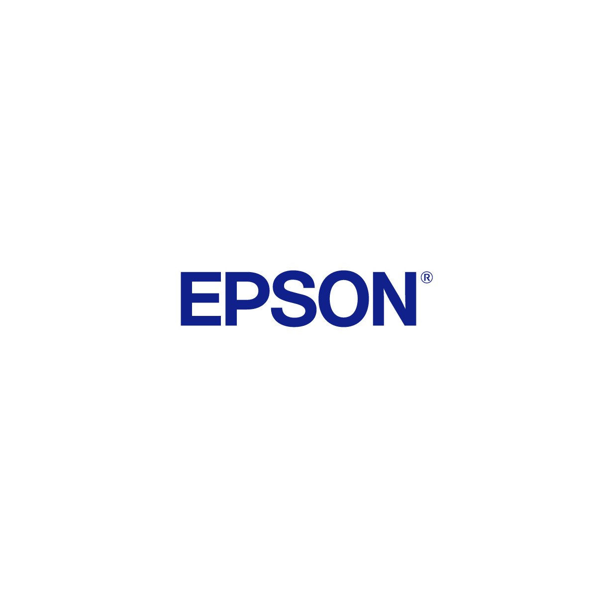 Il logo EPSON in blu scuro su sfondo bianco.