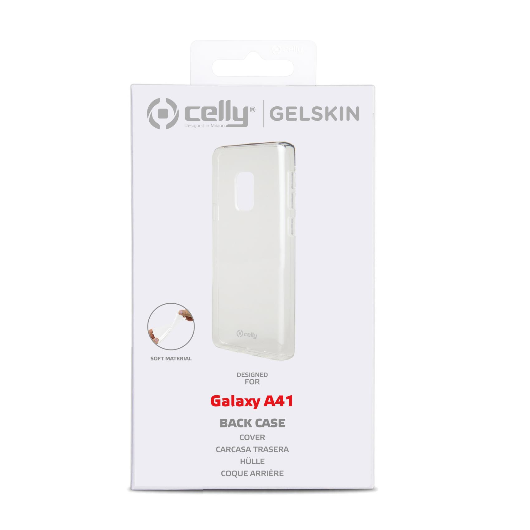 Confezione per una custodia trasparente per Galaxy A41.