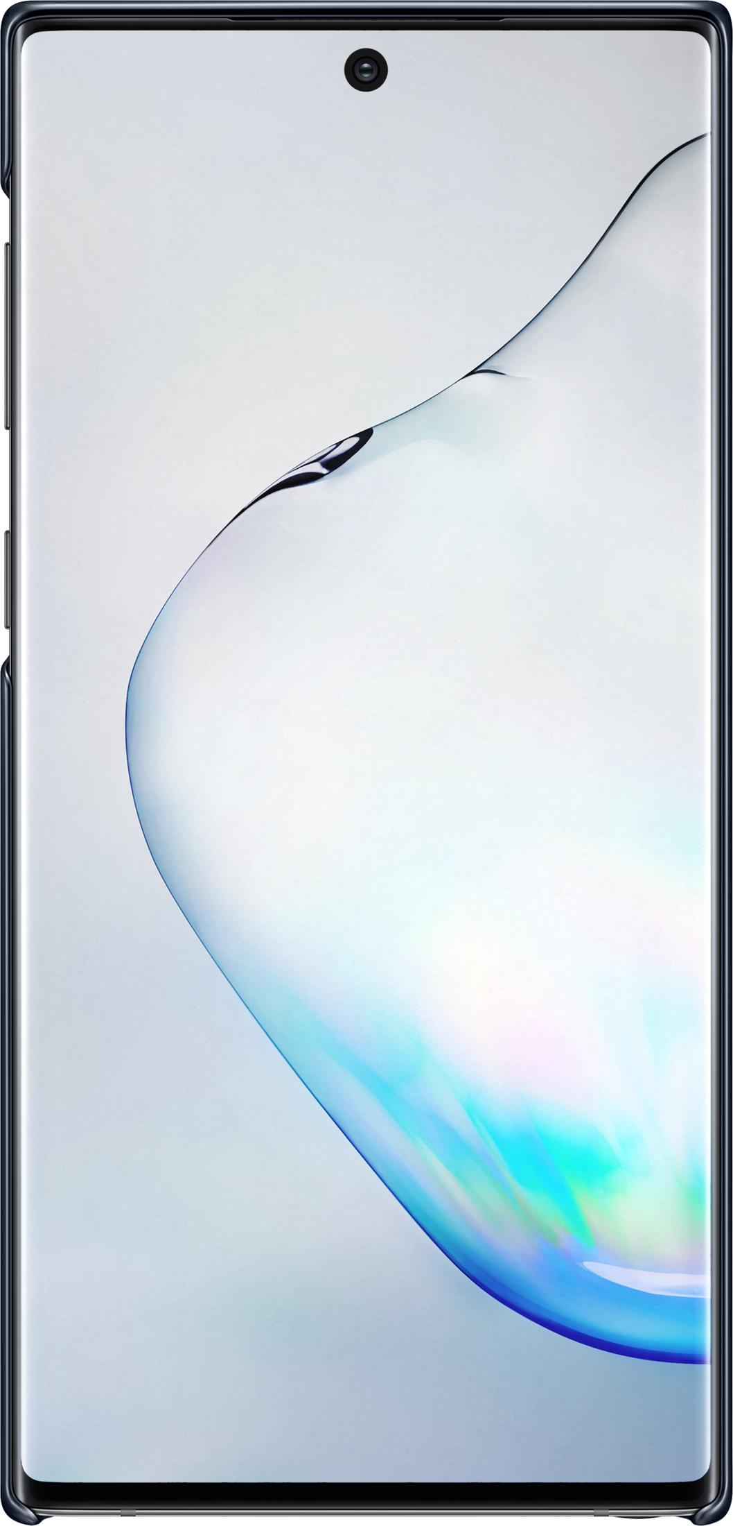 Uno smartphone che visualizza un motivo a onde blu e verdi sul suo schermo.