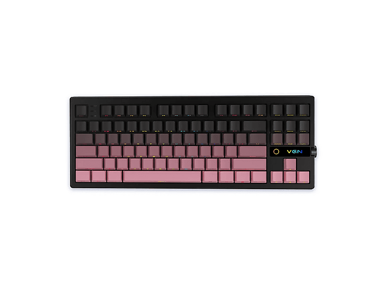 VGN V87 V2 Wireless Mekanik (Azoth) Kablosuz Oyuncu Klavyesi Peach Pink